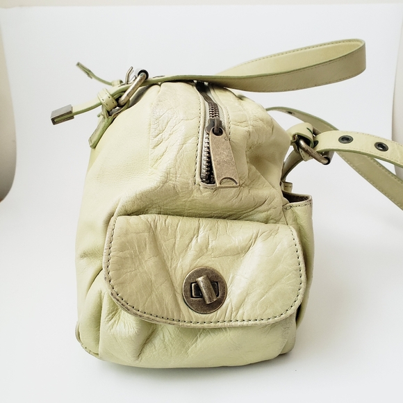 Vintage Cynthia Rowley Light Green Leather Handbag - Picture 5 of 16